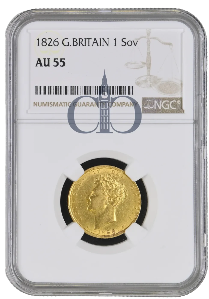 1826 Full Sovereign reverse