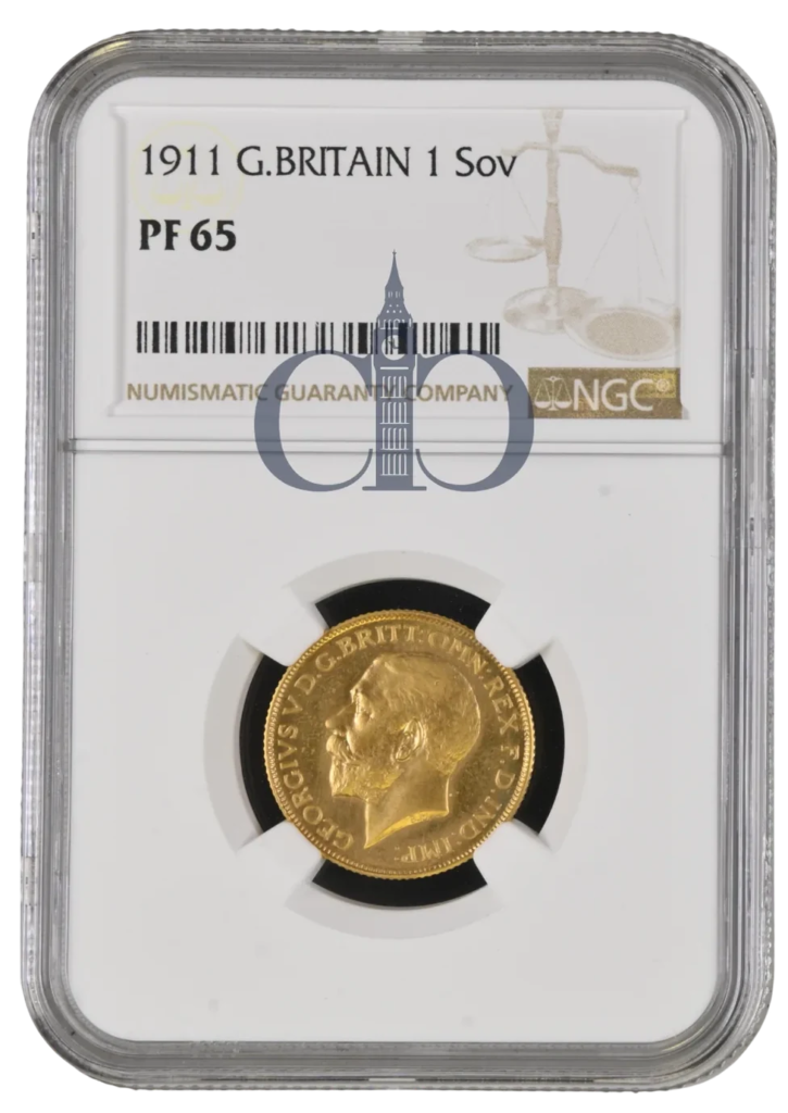1911 Full Sovereign Proof reverse