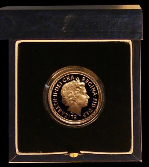 1998 Queen Elizabeth II Half Sovereign Gold Proof obverse by Ian Rank-Broadley