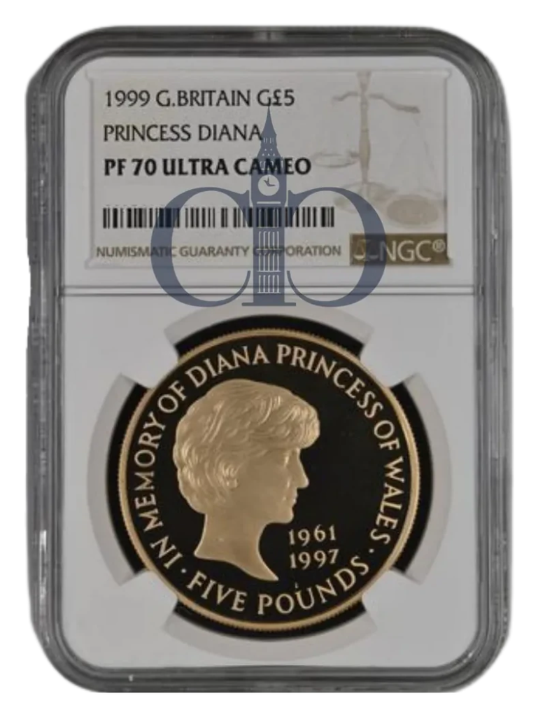 1999 £5 Princess Diana Proof reverse