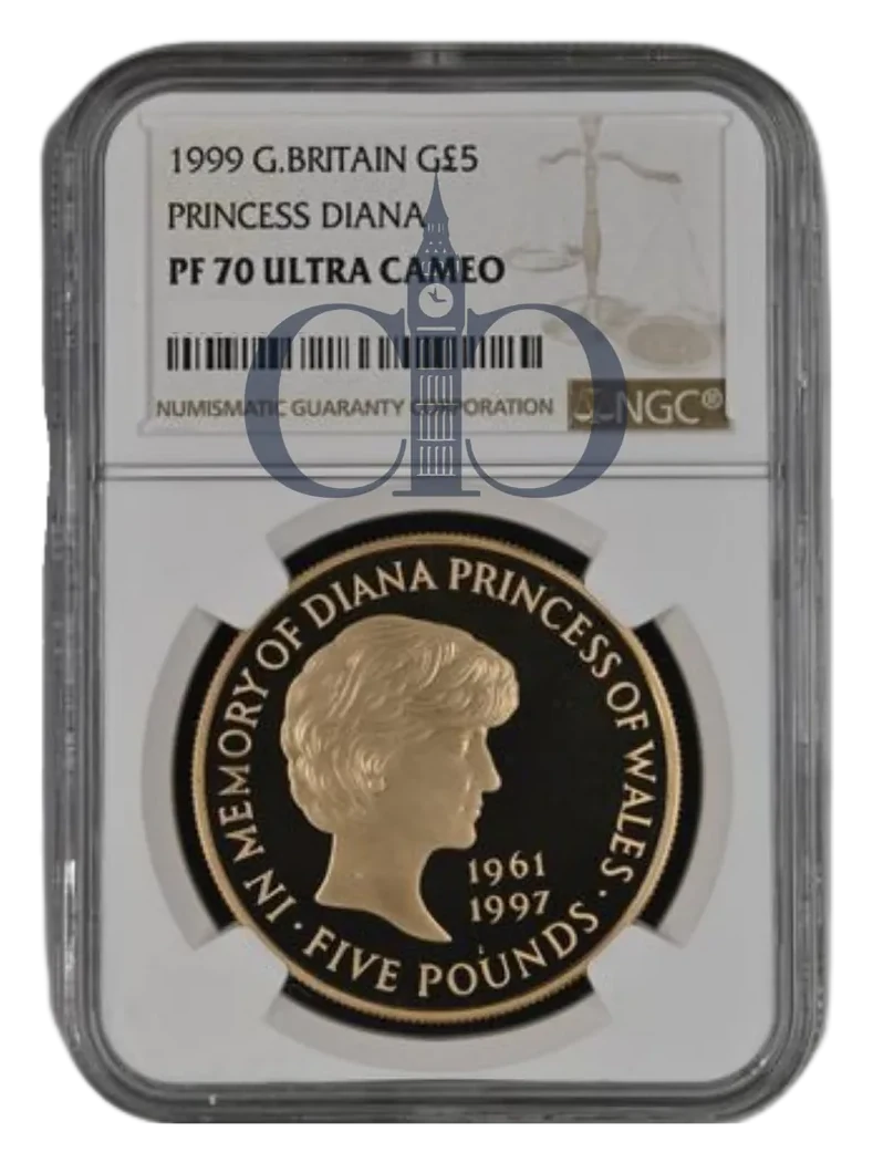 1999 £5 Princess Diana Proof reverse