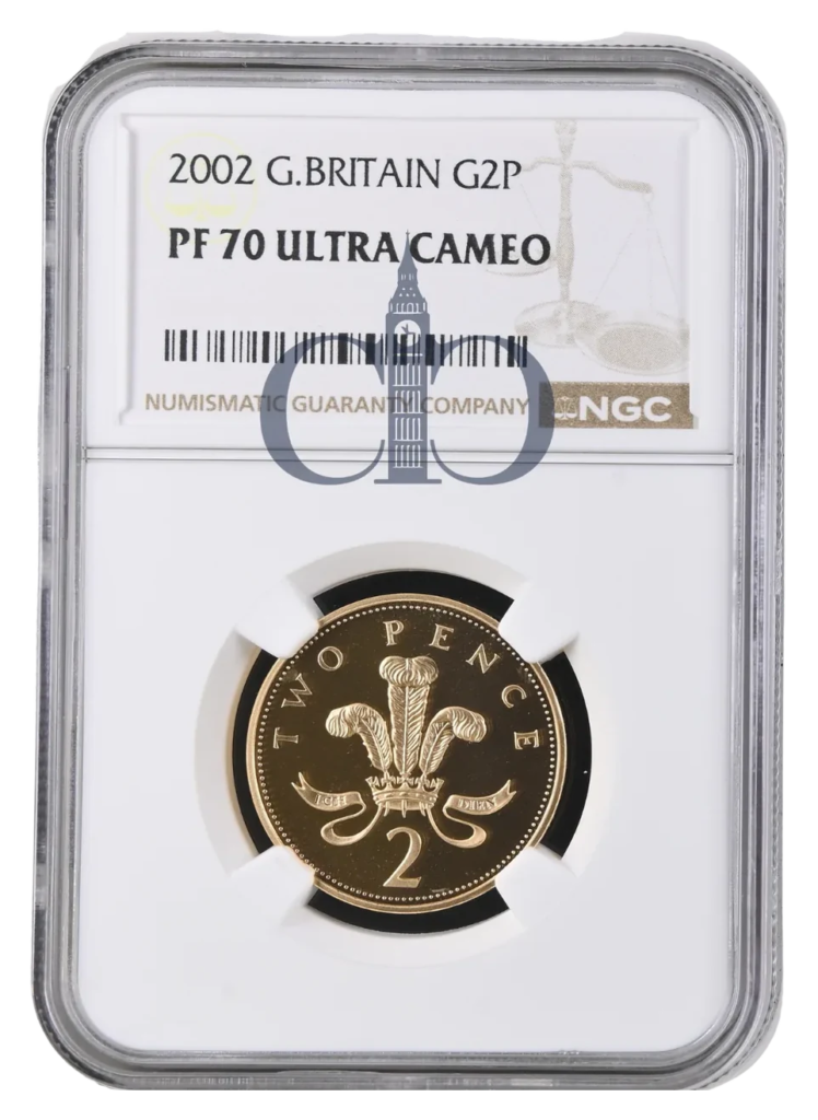 2002 2p Proof reverse