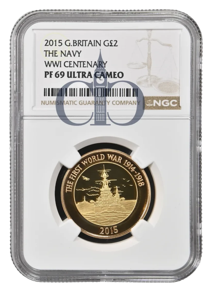 2015 £2 The Navy Proof reverse by David Rowlands