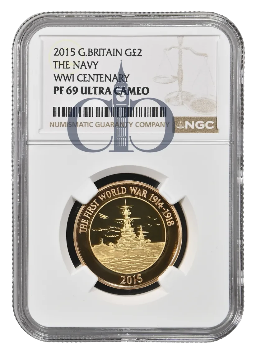 2015 £2 The Navy Proof reverse by David Rowlands
