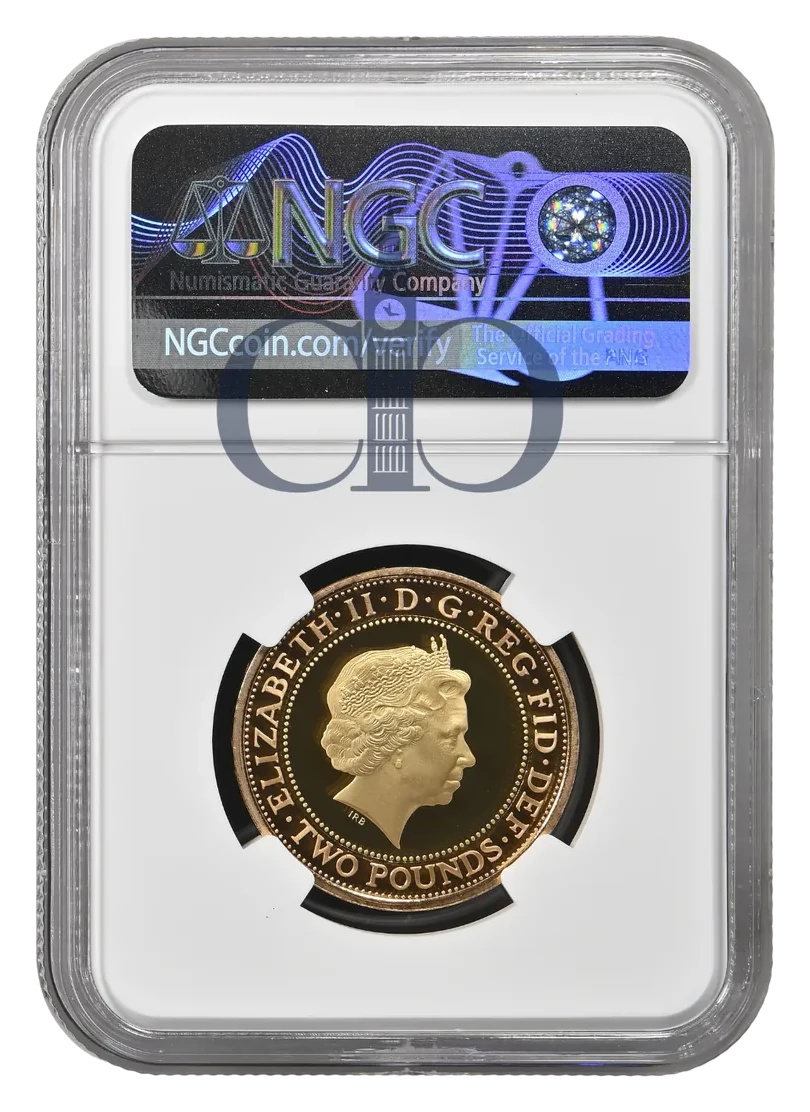 2015 £2 The Navy Proof obverse by Ian Rank-Broadley