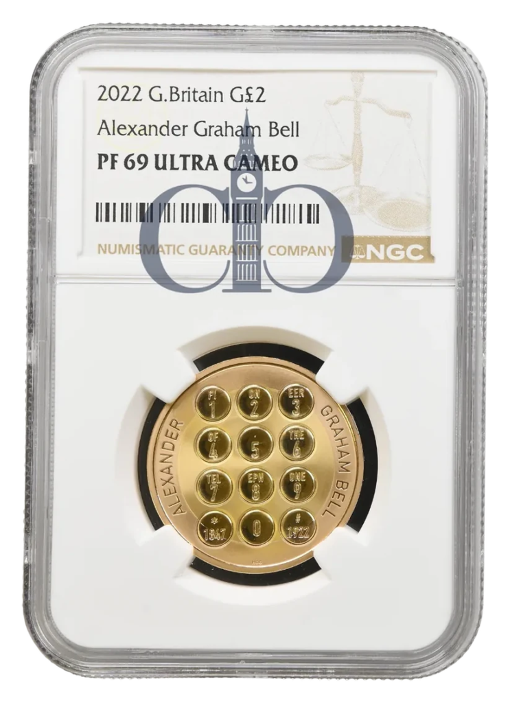 2022 £2 Alexander Graham Bell Proof reverse by Henry Gray