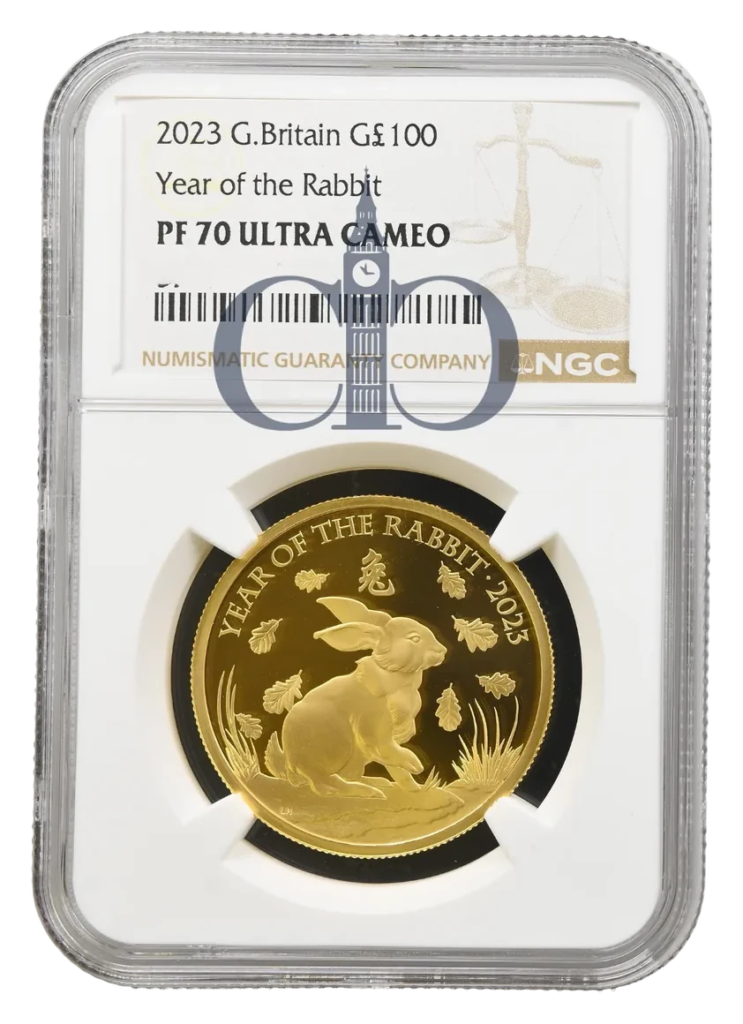 2023 1oz Year of the Rabbit Proof reverse by Louie Maryon