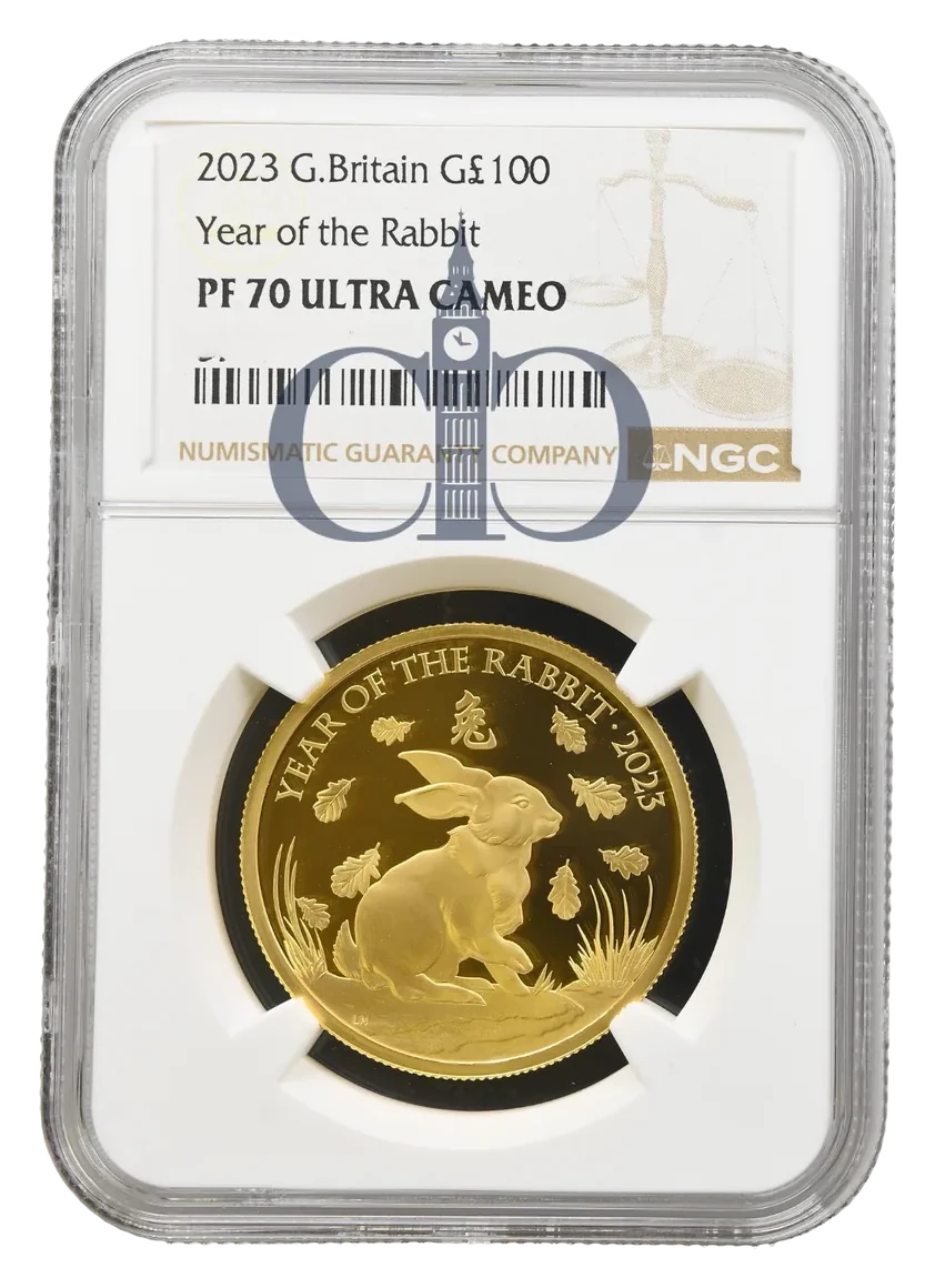 2023 1oz Year of the Rabbit Proof reverse by Louie Maryon