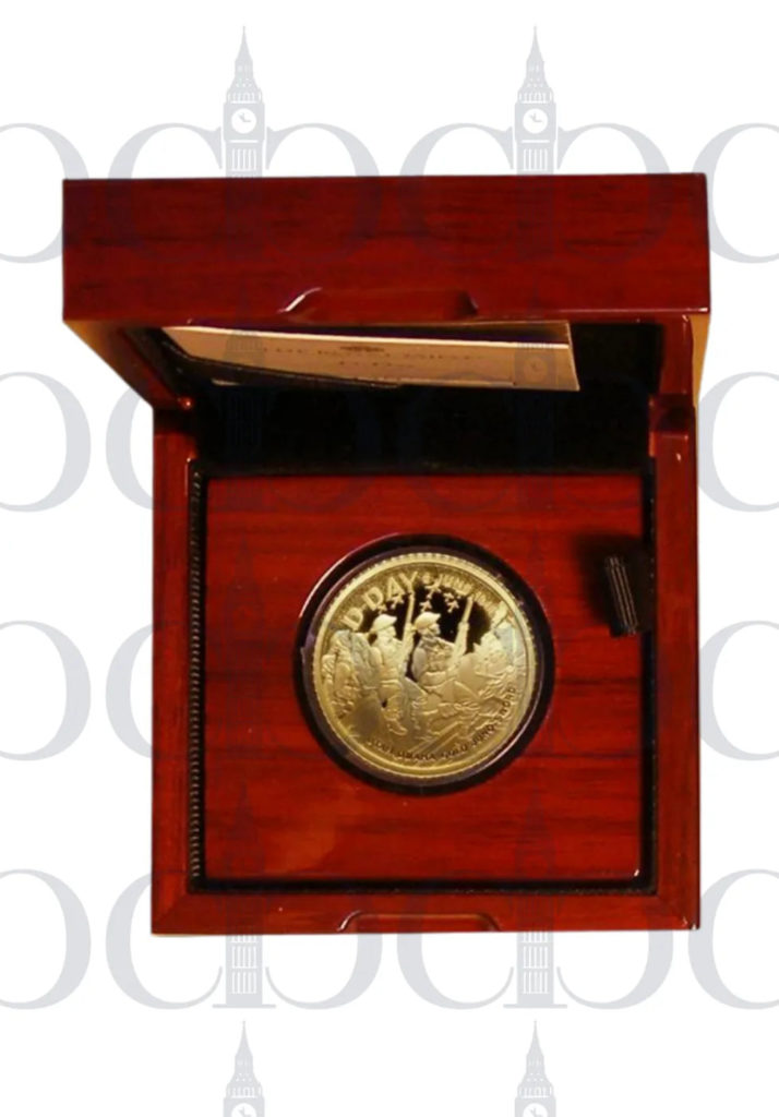 2024 D-Day 80th Anniversary £10 1/10oz Gold Proof reverse by David Lawrence