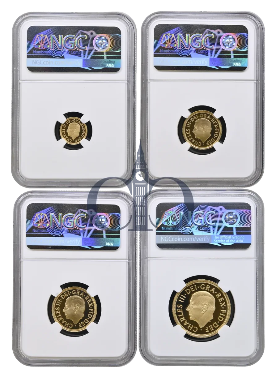 2026 Four Coin Gold Proof Sovereign Set obverse